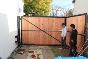 automatic gate installation